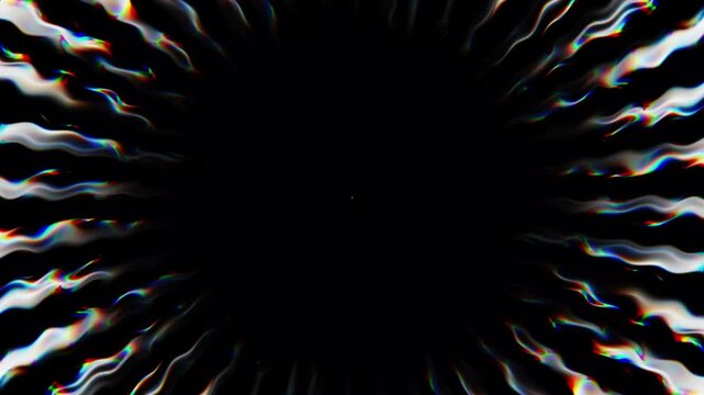 Colorful wave spiral line loop animation, vivid abstract light burst with radiant colors, geometric diagonal lines patterns motion background, galaxy universe gravitational waves concept. 4K