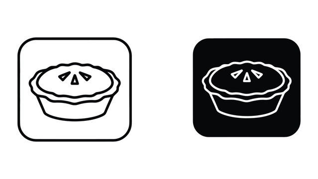 Contrasting pie icons on different backgrounds showing light and dark variations