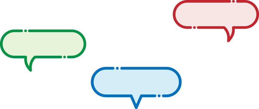 말풍선-대화-소통-채팅-메시지-대화창-고객 상담-커뮤니케이션-토론-여러 개-말풍선 세트