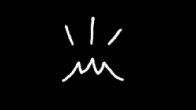 Doodle hand-drawn flame spark energy light simple icon effect suitable for conveying warmth, passion, power, or alert in various digital designs.
