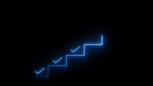 Digital to do list system displayed over GLOWING working on focusing on productivity, task management, and strategic planning for successful project execution in personal or business setting.4k