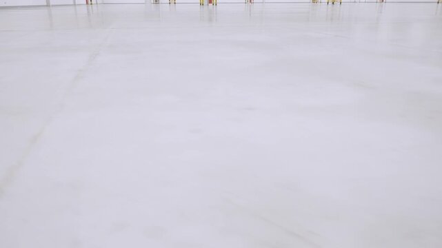 Empty factory floor