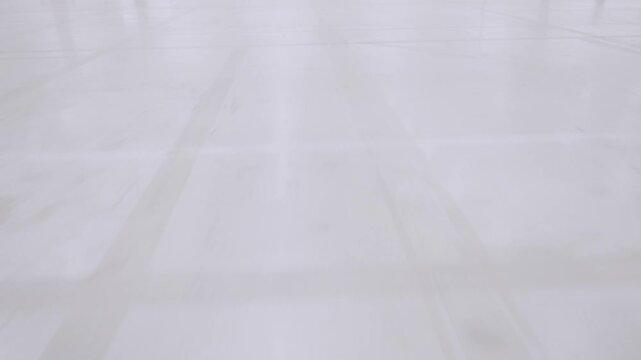 Empty factory floor
