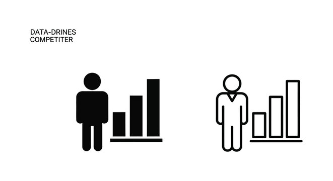 Data Driven Competitor Analysis Graph Comparison Vector