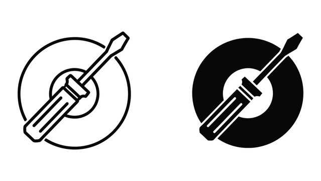 Comparison of a vinyl record player needle and a compact disc stylus