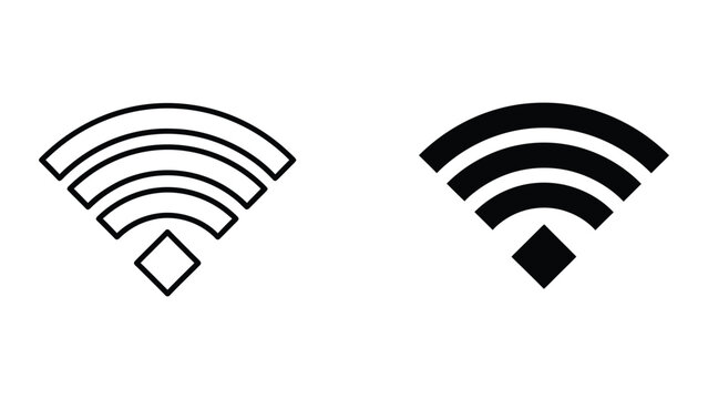 Comparison of traditional and modern wireless network signal icons