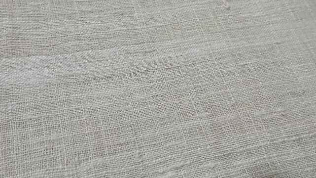 Closeup video of handloom Eri cloth of Assam, India.	