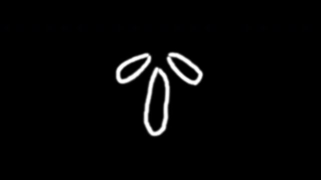 Doodle hand-drawn abstract minimal simple upward icon growth suitable for digital art, ui design elements, or educational materials.