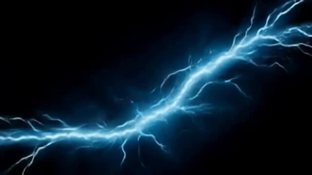 Lightning energy electricity plasma blue power abstract storm electric bolt background