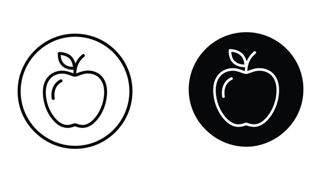 Contrast of apple icons with different background styles for design inspiration