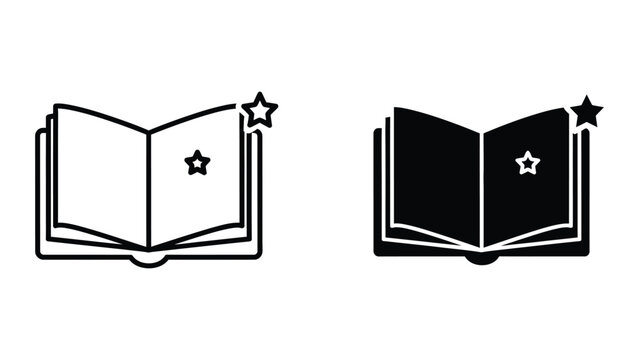 Contrast between an open book with a blank page and one filled with content