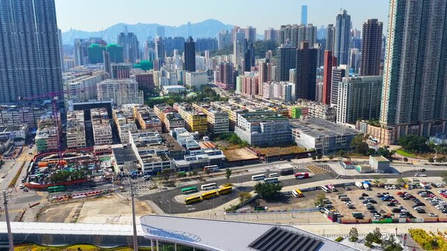 Kai Tak Sports Park Cruise Terminal Hong Kong Kowloon city, a multi purpose athletes venue stadium and public sports ground with commercial and residential construction project near Victoria harbour, 