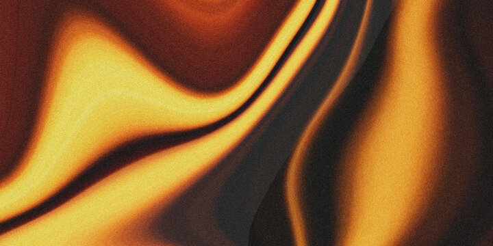 A pixelated image of a yellow and black and red abstract design