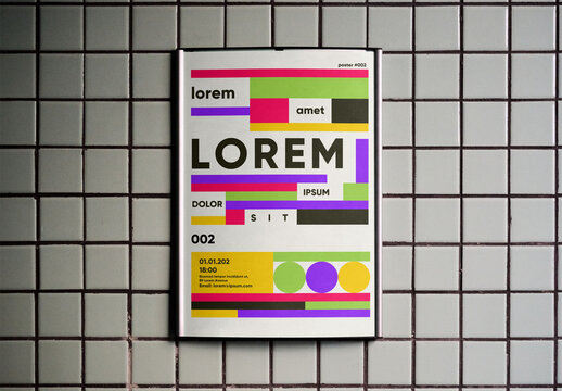 Mockup of info panel at indoors parking