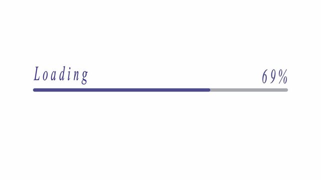 loading bar animation isolated on a white background....