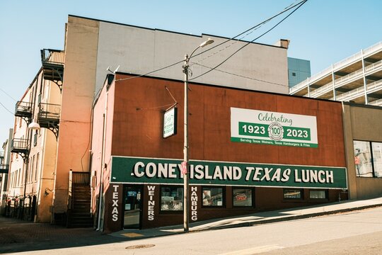 Coney Island Texas Lunch vintage sign, Scranton, Pennsylvania