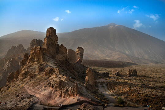Roques de Garc&iacute;a cliffs in Teide National Park