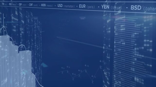3D chart emerging, thin streak sweeping starting bars growing and curve rising visualizing finance