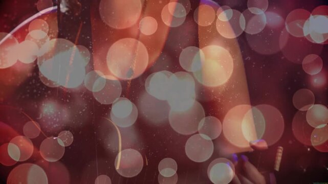 Focus shifting, singer leaning to mic, strumming guitar, singing for music set through bokeh