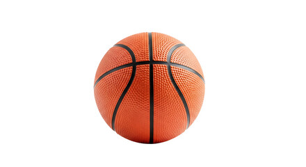 Fototapeta premium A basketball on transparent background, isolated for use in graphic designs and sports illustrations PNG