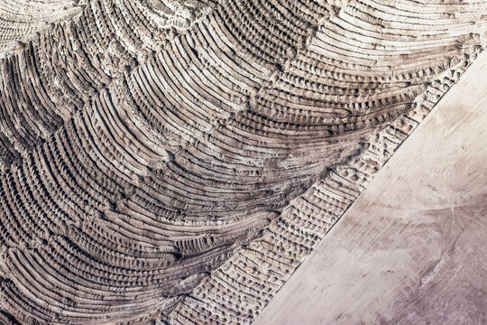 Aerial View of a Vast Open-Pit Mine in a Rural Landscape. Welzow, Germany
