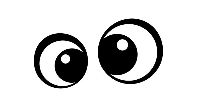 Cartoon eyes looking in different directions.
