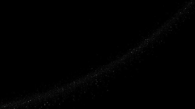 Flux 8K Minimalist Space: Thin Scattered Star Dust Forming a Faint Curved Arc