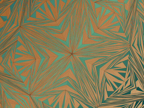 Elegant Penrose Pattern Fivefold Symmetry Background