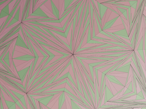 Abstract Penrose Tessellation Colorful Background Design