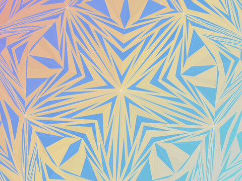 Elegant Penrose Pattern Fivefold Symmetry Background