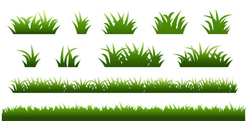 Fototapeta premium set of grass