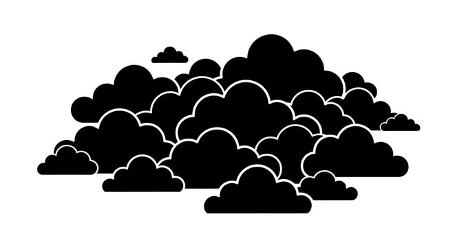Dark cloud formation in the sky.