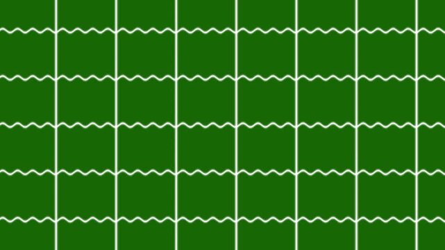 White grid lines on green abstract background for overlay layer or alpha channel, 4K graph pattern template, minimalist grid graphics for professional video editing and motion design