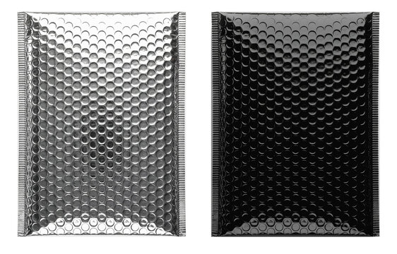 sobre met&aacute;lico con burbujas. metallic bubble mailer. bolsa met&aacute;lica de burbujas se usa como sobre para env&iacute;os y protecci&oacute;n.