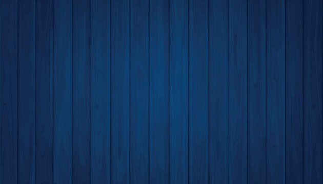 Blue wooden plank background with natural wood grain texture. Clean rustic surface with copy space, vector, for product display, branding, advertising, design projects. Minimal and versatile backdrop.