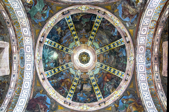 Central Vault of Tortosa Cathedral Gothic Architecture