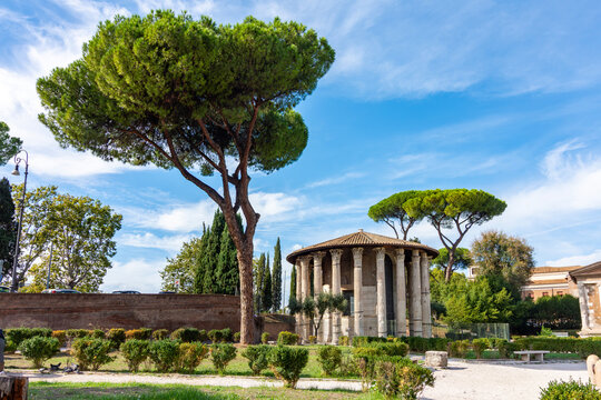 Temple of Hercules Victor in Rome, Italy