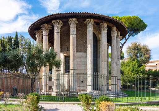 Temple of Hercules Victor in Rome, Italy
