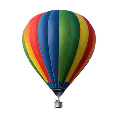 Fototapeta premium PNG Colorful hot air balloon image.