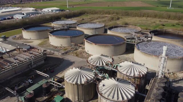 Wastewater treatment plant.