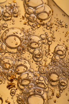 Serum with golden accents for ultimate facial care