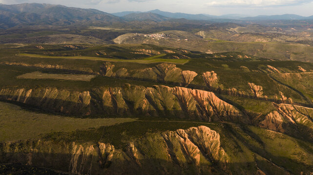 Intimate landscape of Mingo Negro Badlands Spain