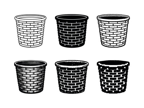 Woven laundry hamper with rounded body and sturdy rim, designed for storing household clothing | Create ONE image containing