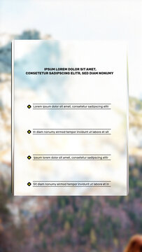 Vertical Liquid Glass List Title 09