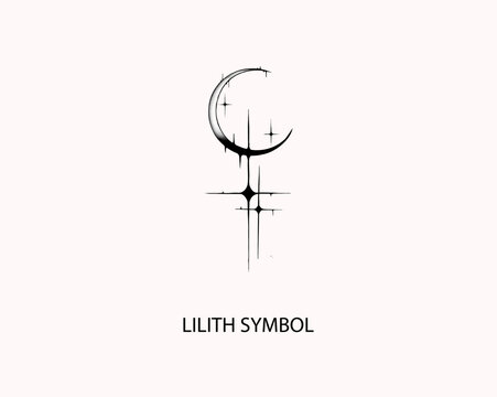 lilith symbol goddess tattoo black ink