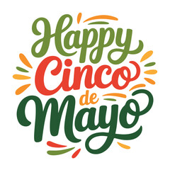 Fototapeta premium Cinco de Mayo Celebration Text
