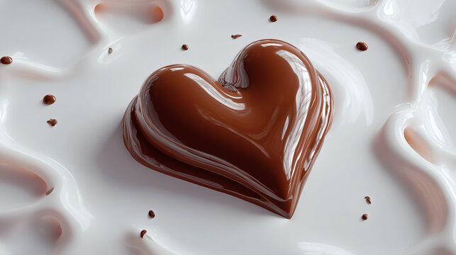 Coraz&oacute;n de chocolate