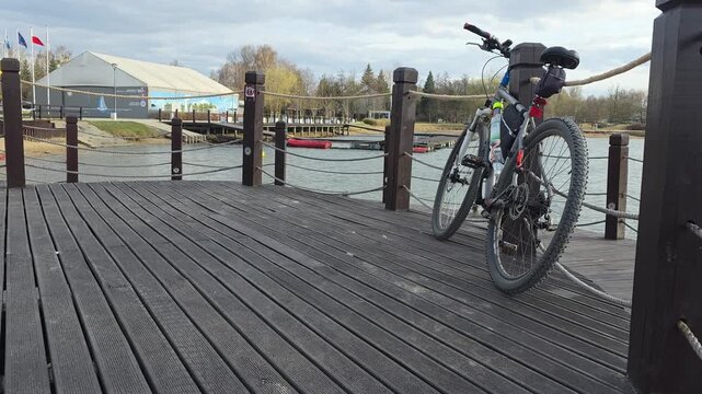 A trip through the parks on a spring day, Grodzisk Mazowiecki near Warsaw, Masovia, Poland.