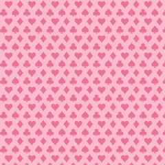 Fototapeta premium Card suit pattern