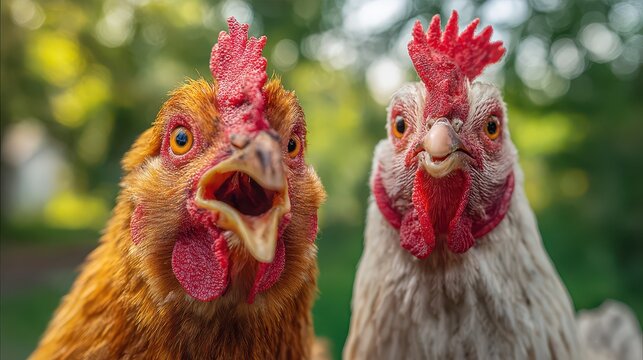 Chickens being silly on the farm!